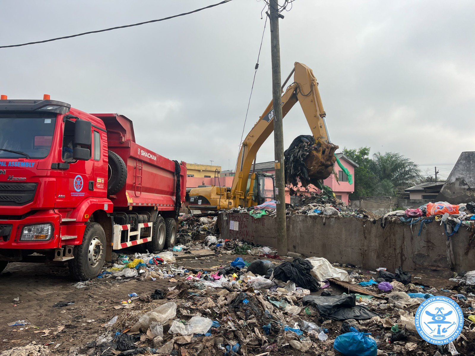 EVACUATION OF TWO DECADES REFUSE AT MALLAM MARKET