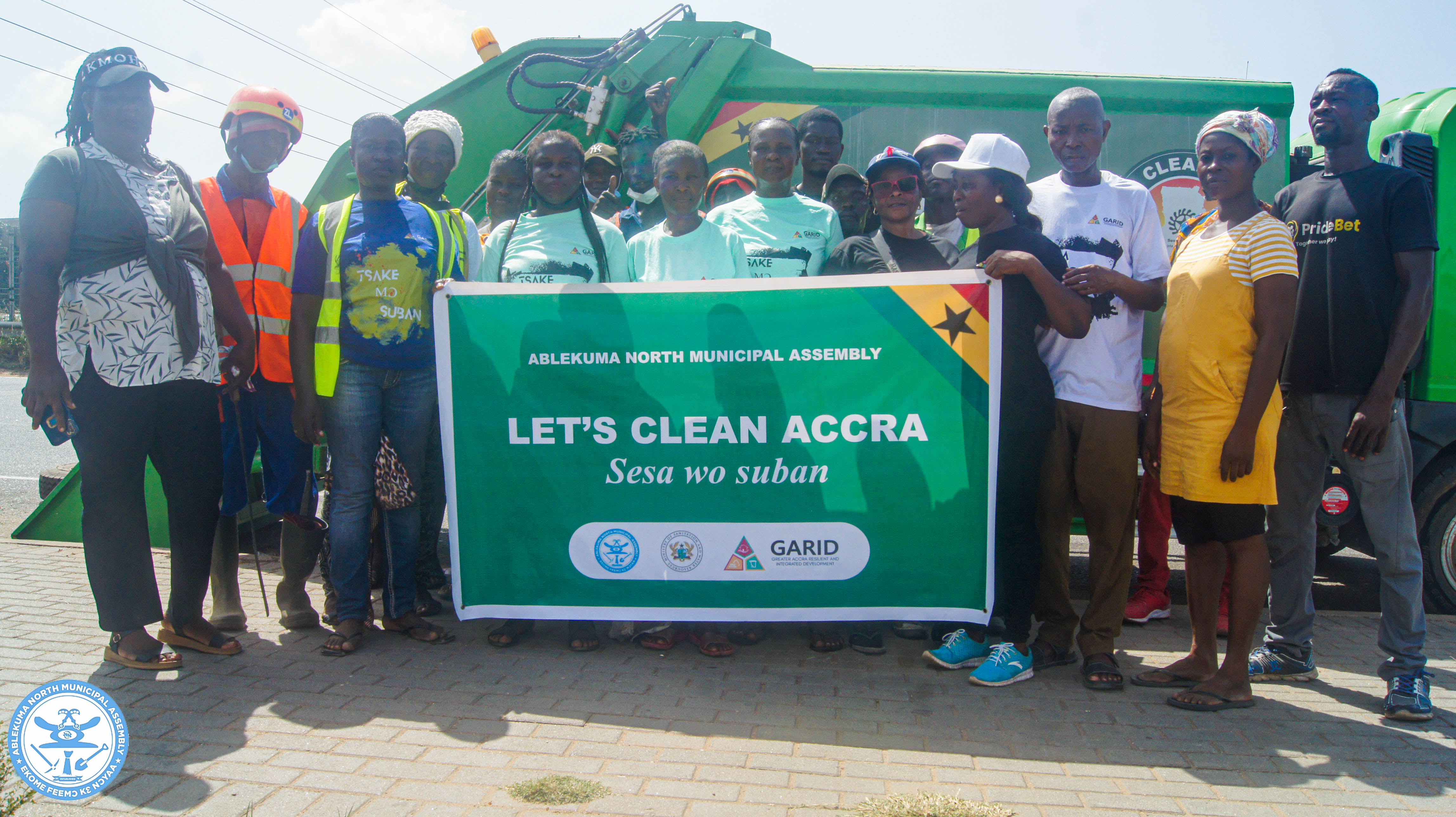 ABLEKUMA NORTH MUNICIPAL ASSEMBLY WITH SUPPORT FROM GARID ORGANIZED A CLEAN-UP EXERCISE AT AWOSHIE AND ITS VICINITY